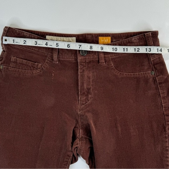 Pilcro Anthropologie Velvet Thin Stretch Skinny Cords Size 27/4 - Picture 8 of 13